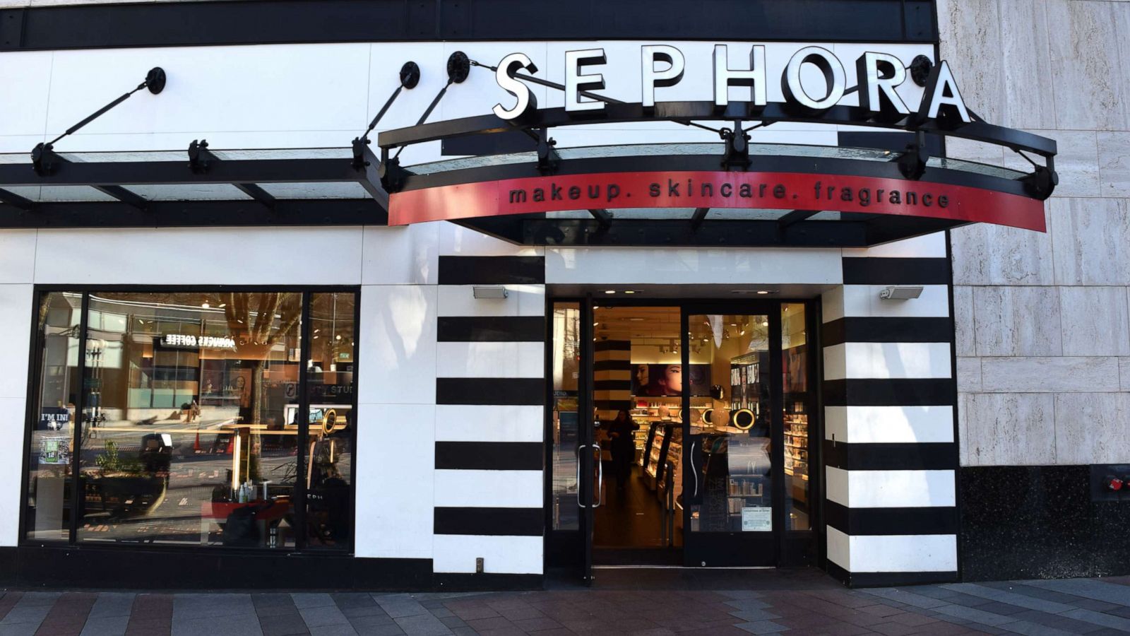 PHOTO: A Sephora storefront and sign are pictured.