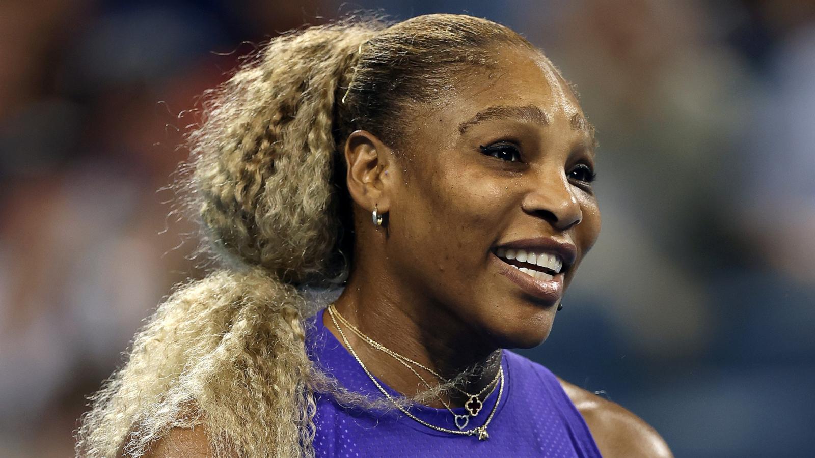 PHOTO: Serena Williams plays in a doubles match against Marta Kostyuk and Peyton Stearns during day seven of the Cincinnati Open, August 17, 2026 in Mason, Ohio.