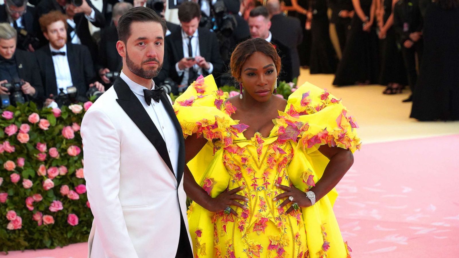 PHOTO: Alexis Ohanian and Serena Williams attends The Metropolitan Museum Of Art's 2019 Costume Institute Benefit "Camp: Notes On Fashion" at Metropolitan Museum of Art, May 6, 2019, in New York City.