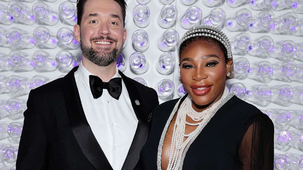 PHOTO: Alexis Ohanian and Serena Williams attend The 2023 Met Gala Celebrating "Karl Lagerfeld: A Line Of Beauty" at The Metropolitan Museum of Art, May 1, 2023, in New York.