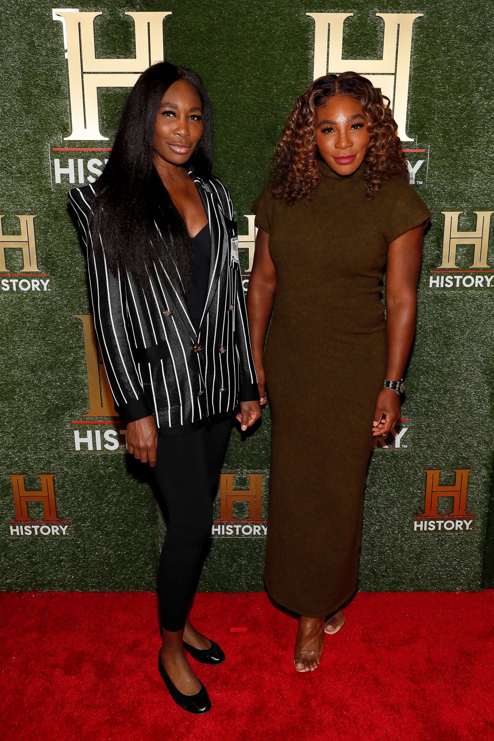 PHOTO: Venus Williams and Serena Williams attend HISTORYTalks 2022, Sept. 24, 2022, in Washington, D.C.