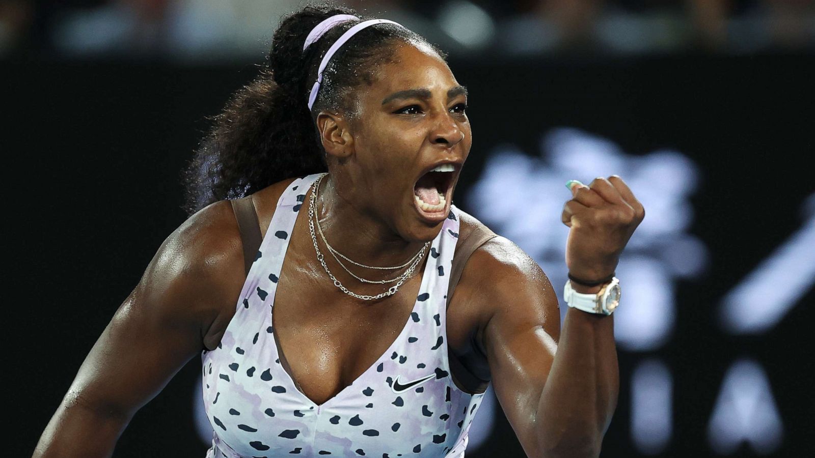 PHOTO: Serena Williams during her Women's Singles second round match against Tamara Zidansek of Slovenia at the 2020 Australian Open, Jan. 22, 2020, in Melbourne, Australia.