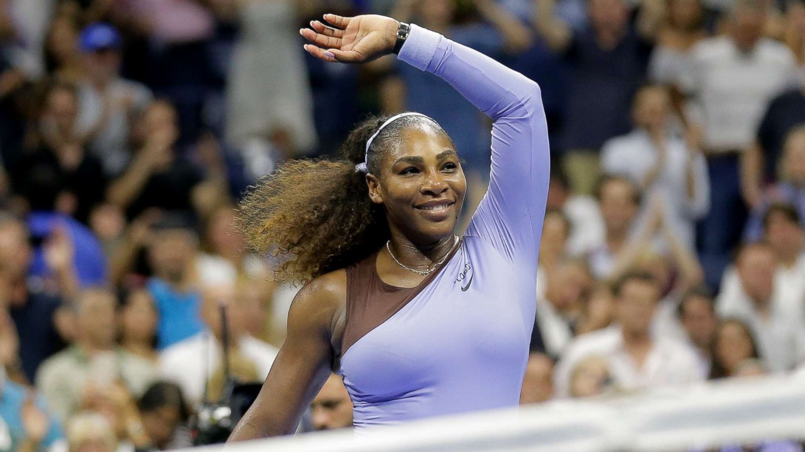 PHOTO: Serena Williams celebrates after defeating Anastasija Sevastova, of Latvia, during the semifinals of the U.S. Open tennis tournament, Sept. 6, 2018, in New York.