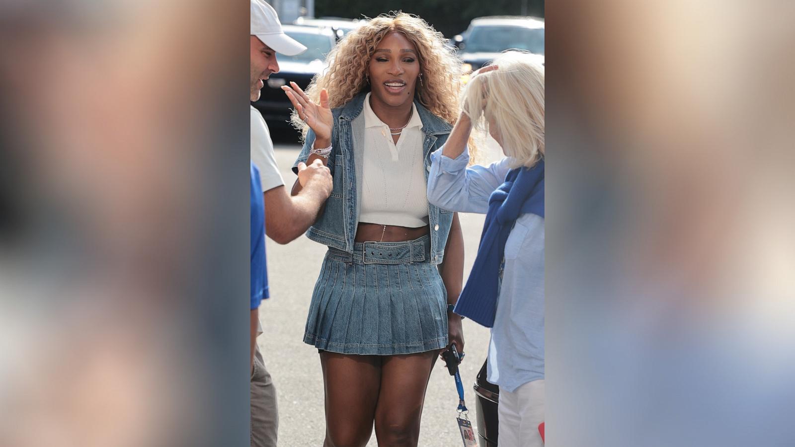 PHOTO: Serena Williams attends day six of the 2024 US Open Tennis Championships at Louis Armstrong Stadium of the USTA Billie Jean King Tennis Center, Aug. 31, 2024, in New York.