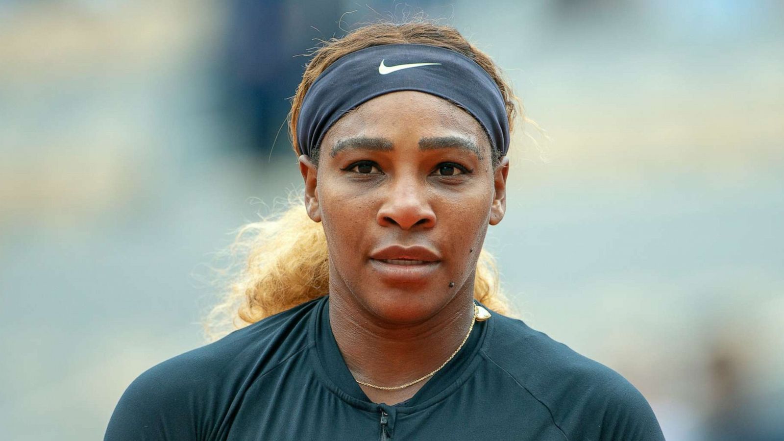 PHOTO: Serena Williams pauses during the Women's Singles second round match at the 2019 French Open Tennis Tournament at Roland Garros, May 30 2019, in Paris.