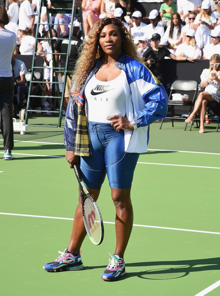 PHOTO: Serena Williams attends the "Queens of Tennis" experience hosted by Nike at William F. Passannante Ballfield on August 20, 2019, in New York.
