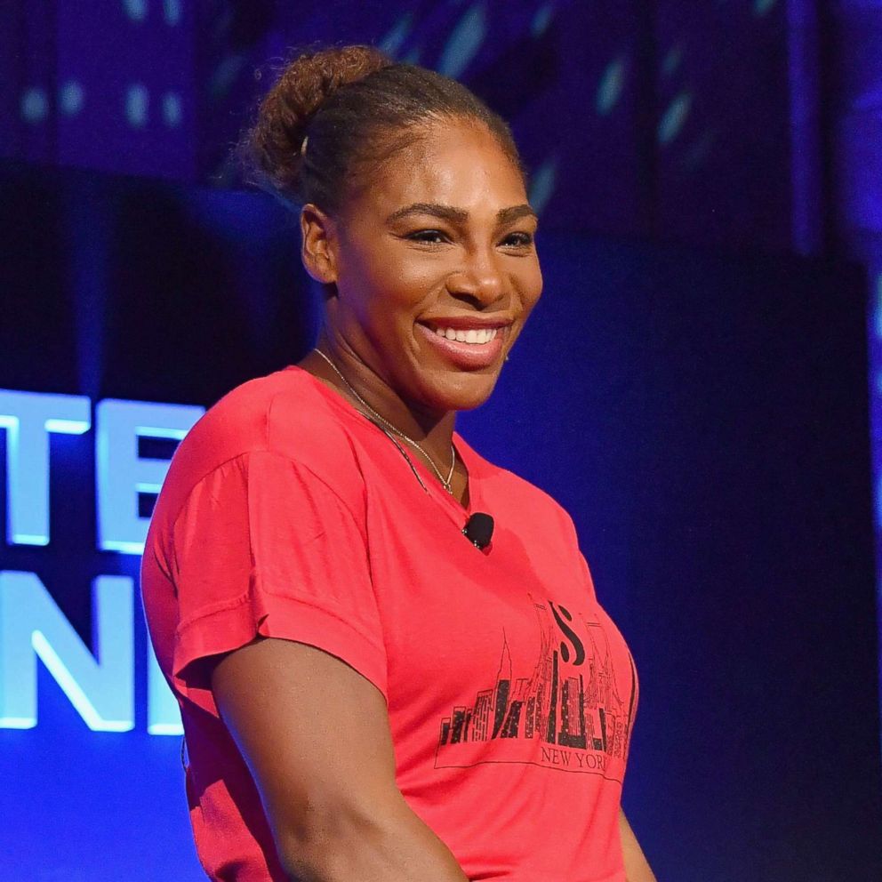 Watch Serena Williams sing topless for breast cancer awareness month - Good  Morning America