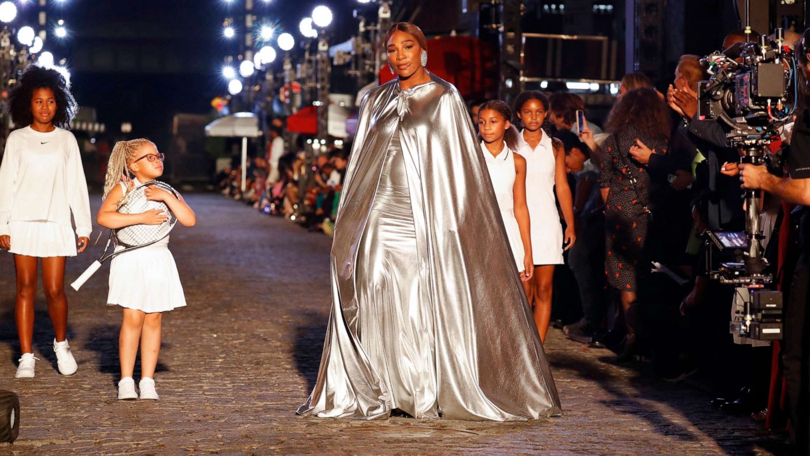 PHOTO: Serena Williams walks the runway for VOGUE World: New York on Sept. 12, 2022, in New York.