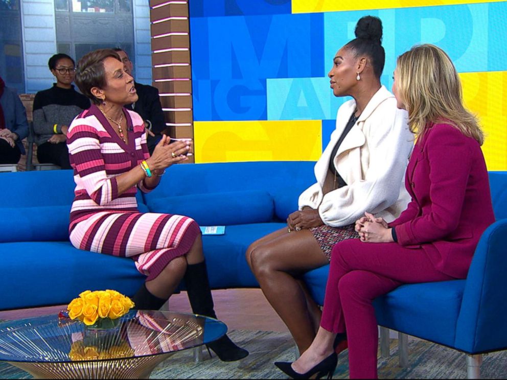 PHOTO: Serena Williams appears on Good Morning America, Jan. 31, 2019.