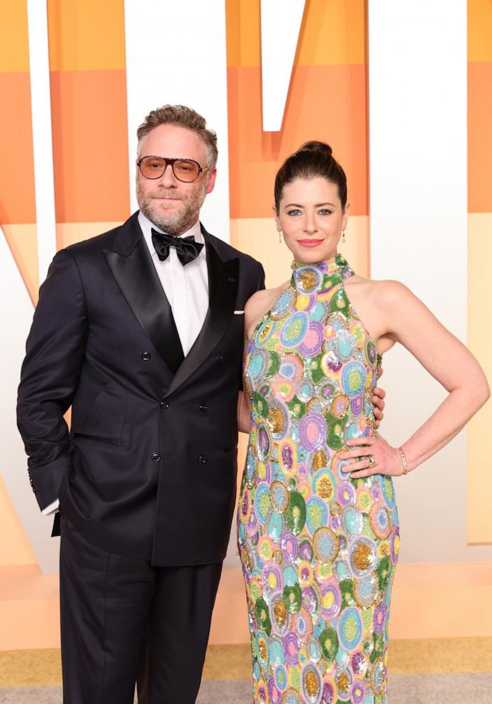 PHOTO: Seth Rogen and Lauren Miller Rogen attends the 2025 Vanity Fair Oscar Party, Mar. 02, 2025, in Beverly Hills, Calif.