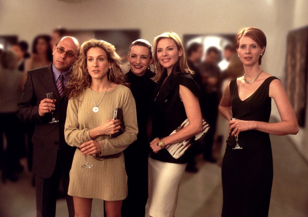 PHOTO: Actors Willie Garson, Sarah Jessica Parker, Kristin Davis, Kim Cattrall and Cynthia Nixon appear in the HBO comedy series "Sex And The City."