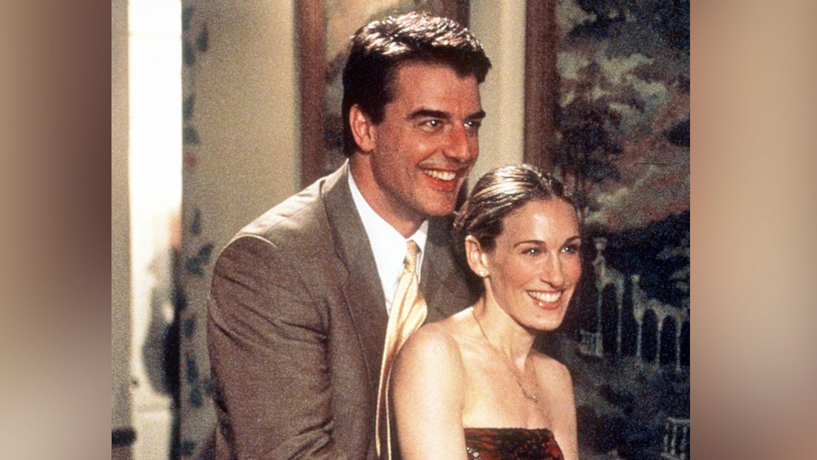 PHOTO: Chris Noth and Sarah Jessica Parker are pictures in a scene from "Sex And The City" in 1999.