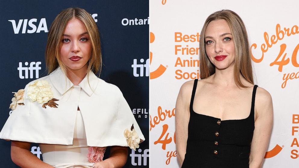 PHOTO: Sydney Sweeney, left, and Amanda Seyfried.