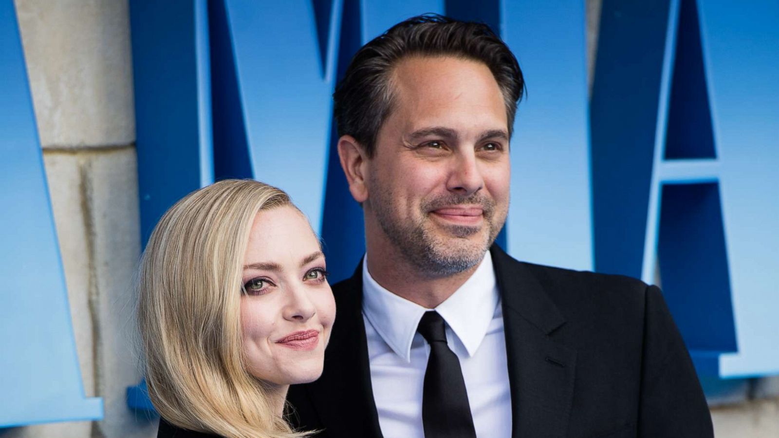 PHOTO: Amanda Seyfried and Thomas Sadoski attend the UK Premiere of "Mamma Mia! Here We Go Again" in London, July 16, 2018.