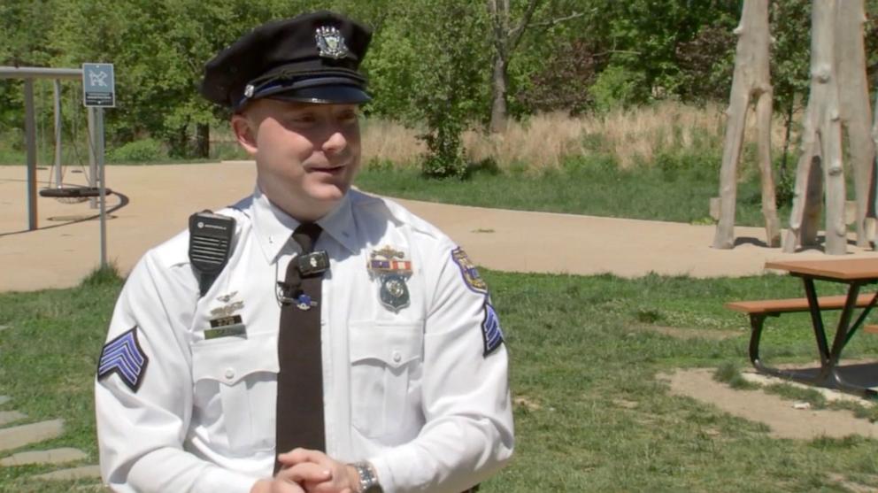 PHOTO: Philadelphia Police Sgt. Thomas Cain is credited with saving a toddler who was choking in a March 2026 incident at FDR Park in Philadelphia.