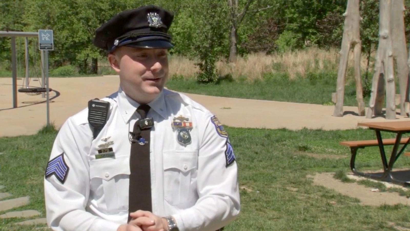 PHOTO: Philadelphia Police Sgt. Thomas Cain is credited with saving a toddler who was choking in a March 2026 incident at FDR Park in Philadelphia.