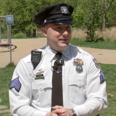 PHOTO: Philadelphia Police Sgt. Thomas Cain is credited with saving a toddler who was choking in a March 2026 incident at FDR Park in Philadelphia.