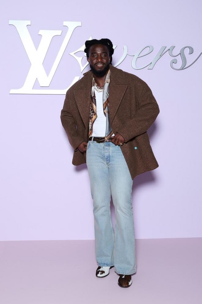 PHOTO: Shaboozey attends the Louis Vuitton Menswear Fall-Winter 2025/2026 show as part of Paris Fashion Week, Jan. 21, 2025, in Paris.