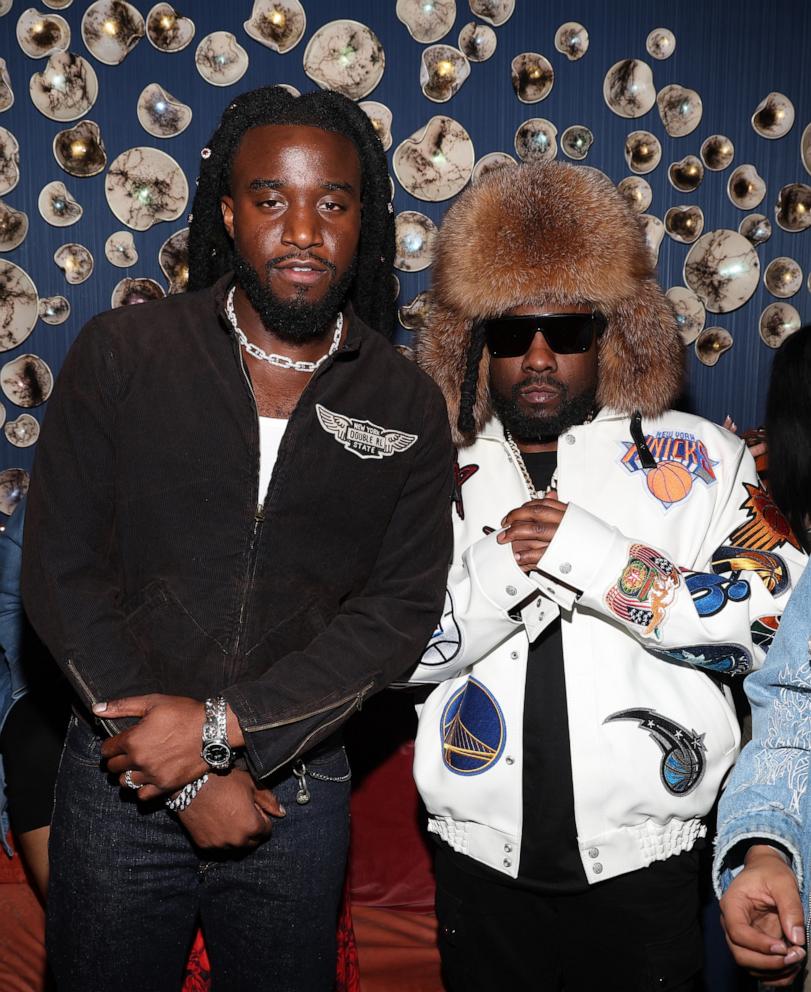 PHOTO: Shaboozey and Wale attend Shaboozey's celebration of The GRAMMYs at Fleur Room on Feb. 02, 2025 in Los Angeles.