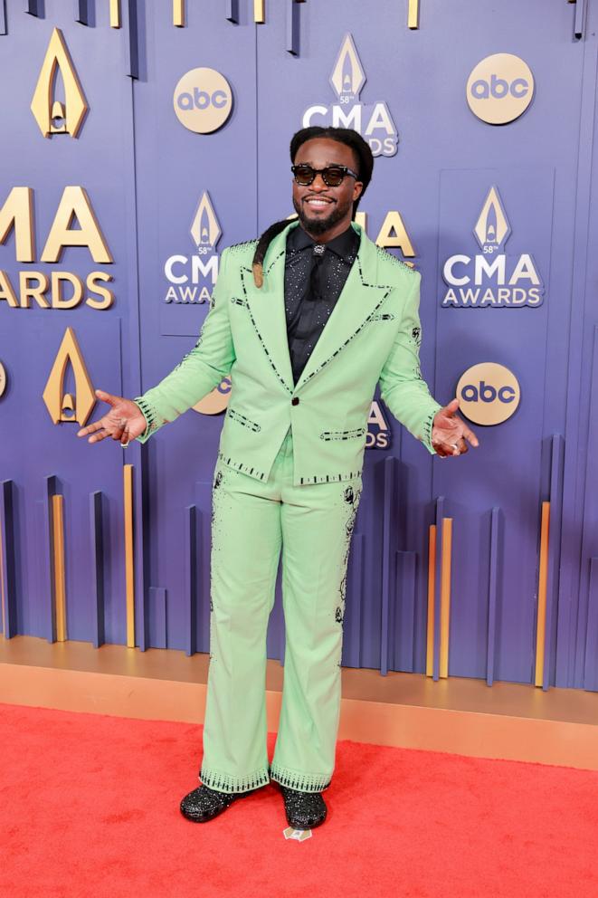 PHOTO: Shaboozey attends The 58th Annual CMA Awards on Nov. 20, 2024 in Nashville, Tenn.