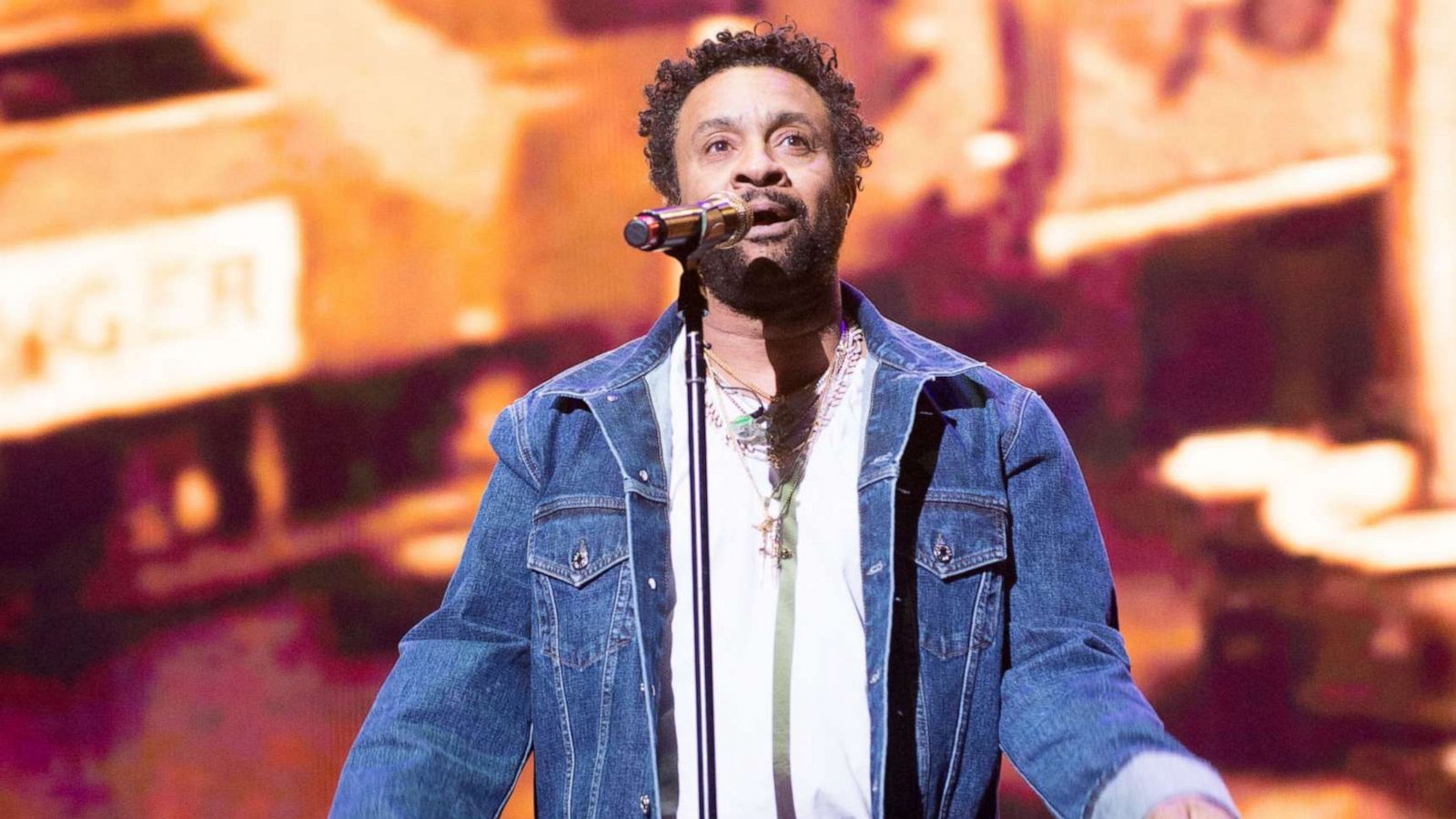 PHOTO: In this March 11, 2020, file photo, Shaggy performs onstage during Kisstory, The Blast Off Tour at The O2 Arena in London.