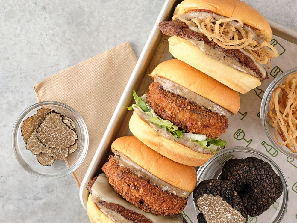 PHOTO: Three new burgers with Regalis Foods infused black truffle sauce from Shake Shack.