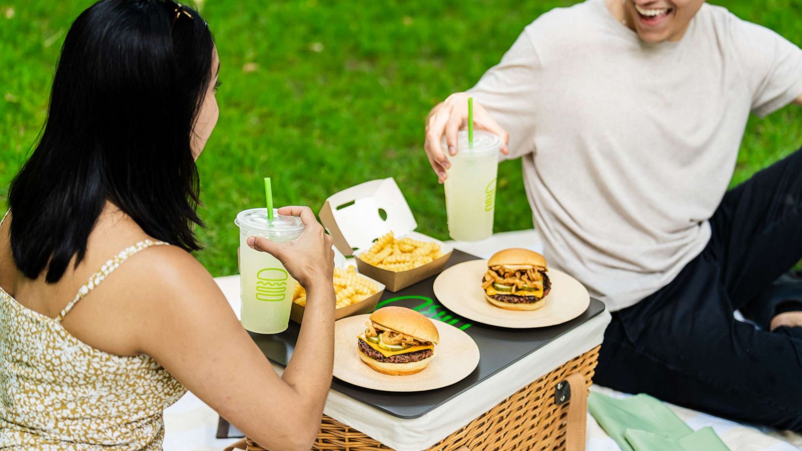 PHOTO: The new Veg Out picnic kit for two from Shake Shack.