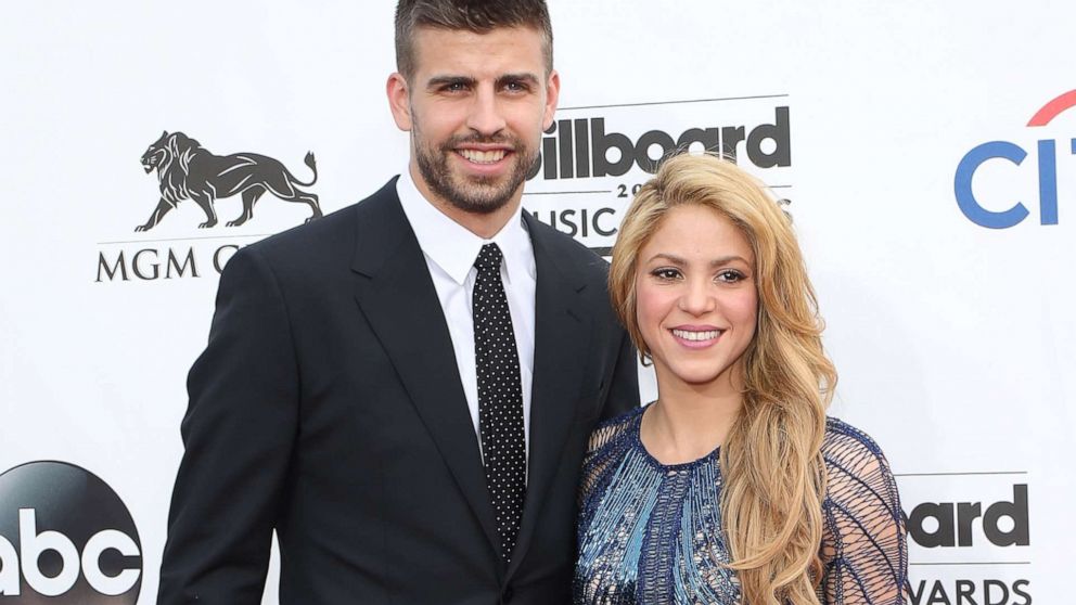PHOTO: Gerard Pique and Shakira arrive at the 2014 Billboard Music Awards at the MGM Grand Garden Arena, May 18, 2014, in Las Vegas.