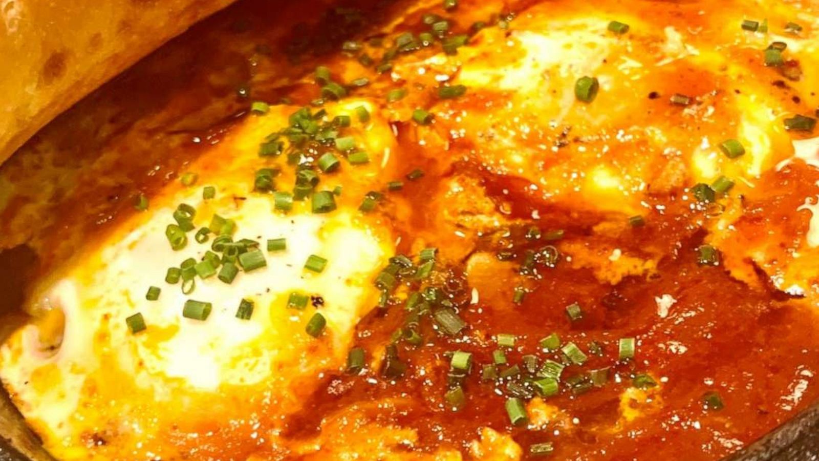 PHOTO: A skillet of shakshuka made at Dagon in New York City.