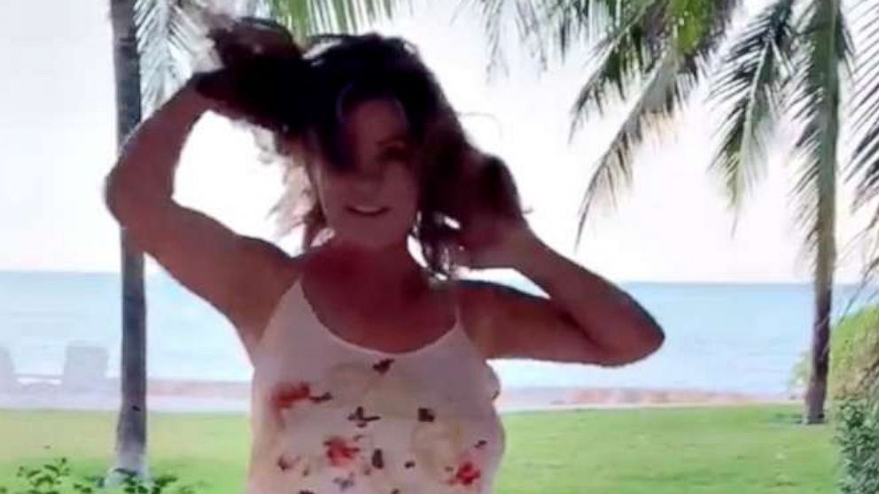 PHOTO: A still image from the video Shania Twain posted to TikTok in launching the #LetsGoGirls challenge in honor of International Women's Day and Women's History Month.