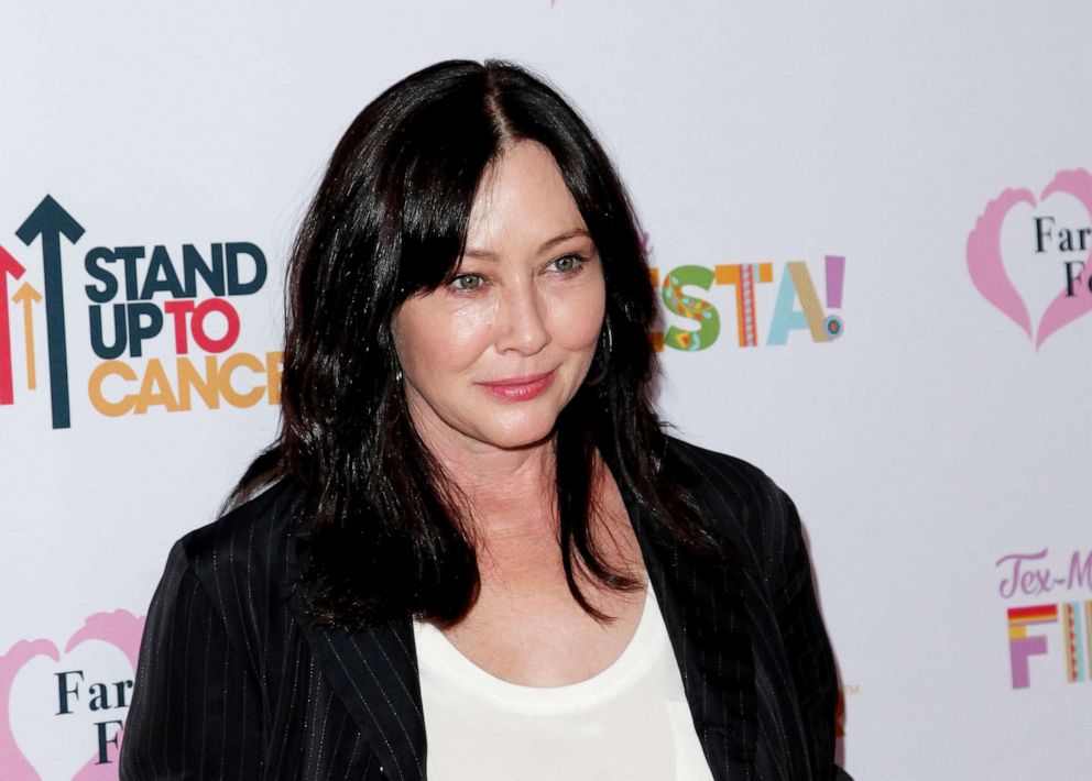 PHOTO: Shannen Doherty attends the Farrah Fawcett Foundation's Tex-Mex Fiesta at Wallis Annenberg Center for the Performing Arts, Sept. 6, 2019, in Beverly Hills, Calif.