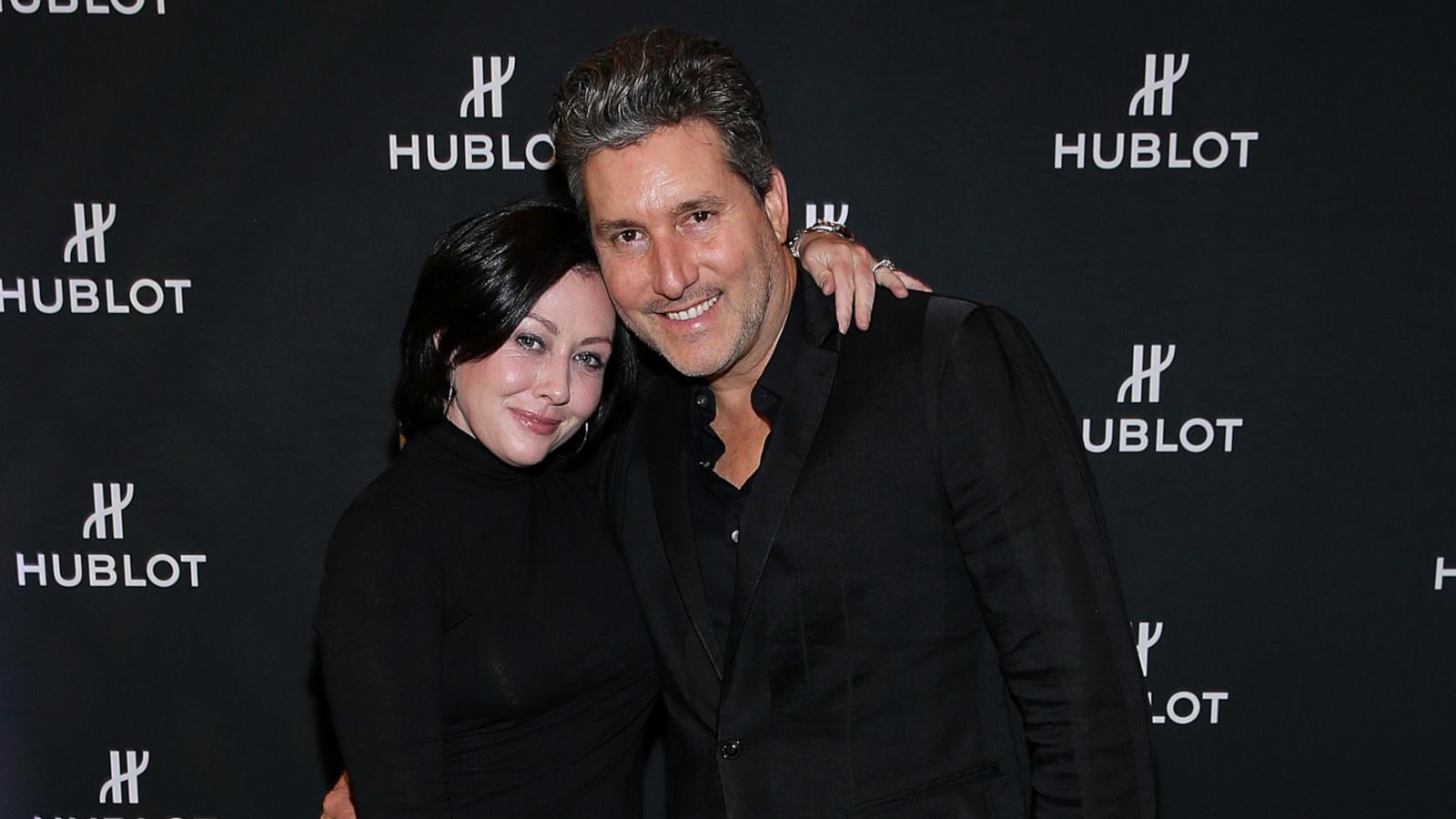 PHOTO: Shannen Doherty and Chris Cortazzo attend the Hublot Private Dinner with Edgar Ramirez at Waldorf Astoria Beverly Hills, March 13, 2018, in Beverly Hills, Calif.