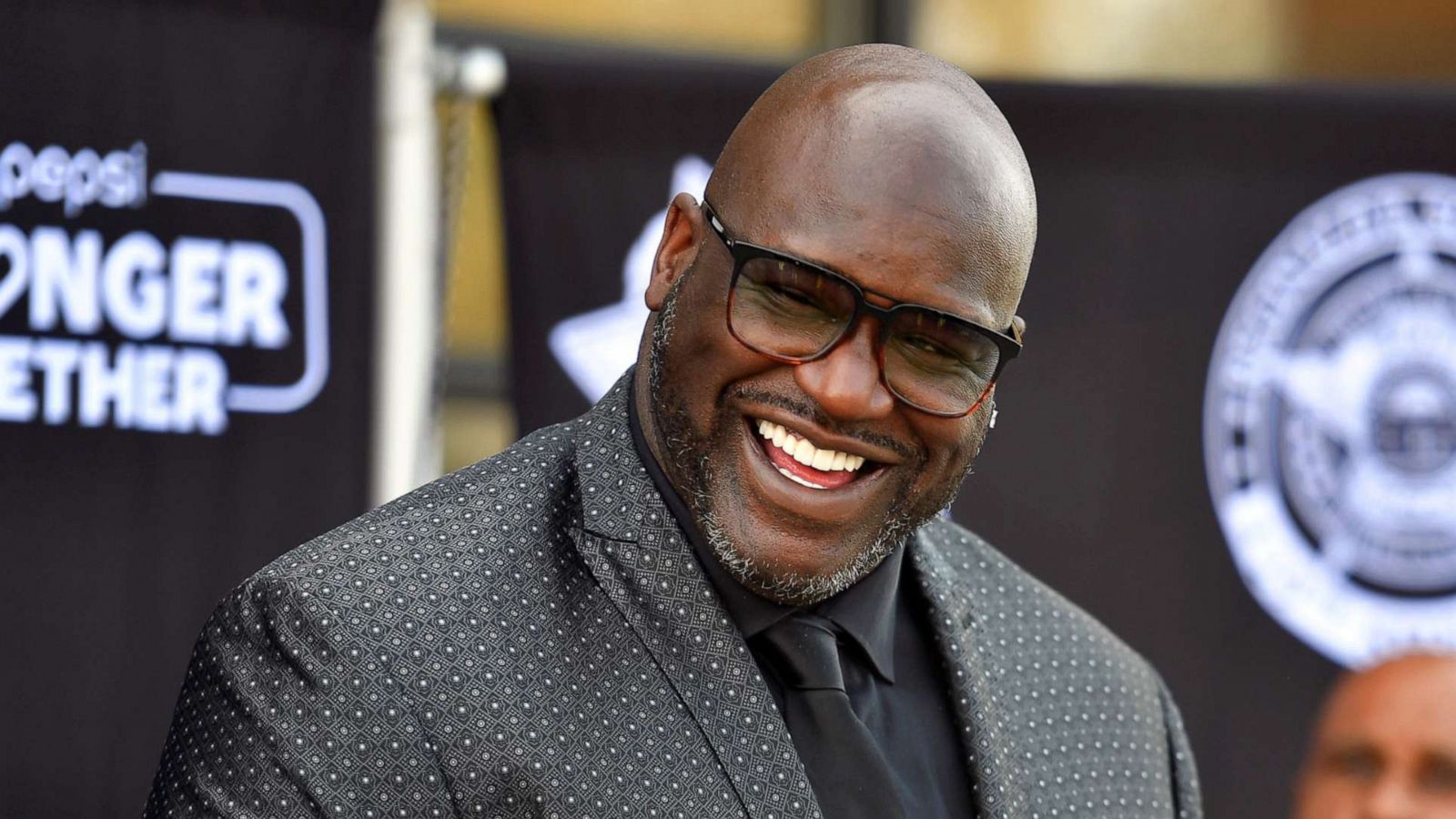 PHOTO: Shaquille O'Neal speaks during Pepsi Stronger Together and CTG Foundation ATL Press Conference, April 7, 2021, in McDonough, Georgia.