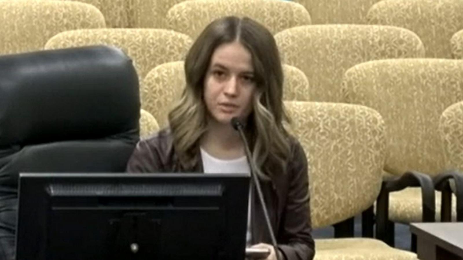 PHOTO: In this screen grab from a video, Shari Franke testifies at the Utah Legislature on Oct. 16, 2024.