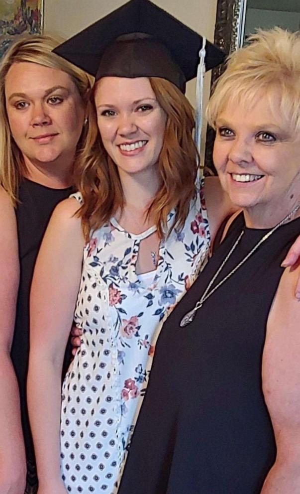 PHOTO: Sharon Hayes, 67, of Hauser, Idaho, is pictured with her daughters.