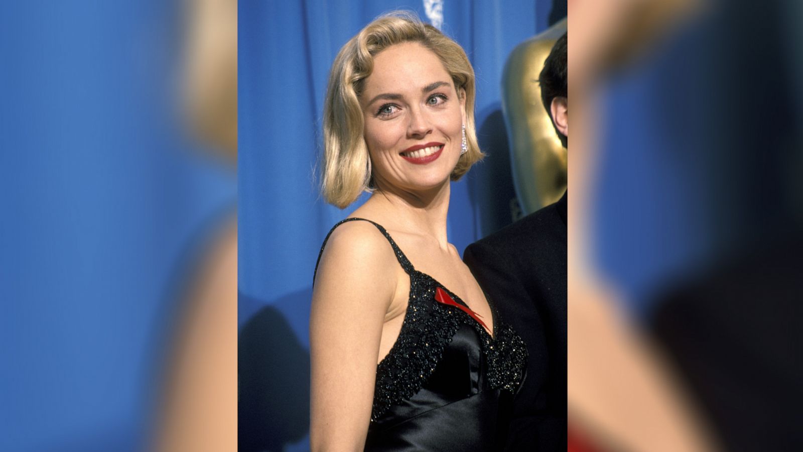 PHOTO: Sharon Stone attennds the 64th Annual Academy Awards, March 30, 1992, in Los Angeles.