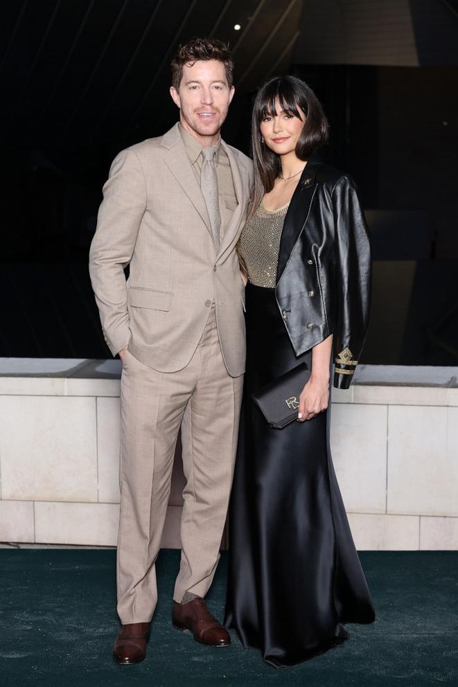 PHOTO: Shaun White and Nina Dobrev attend The Prelude To The Olympics At Fondation Louis Vuitton, on July 25, 2024, in Paris.