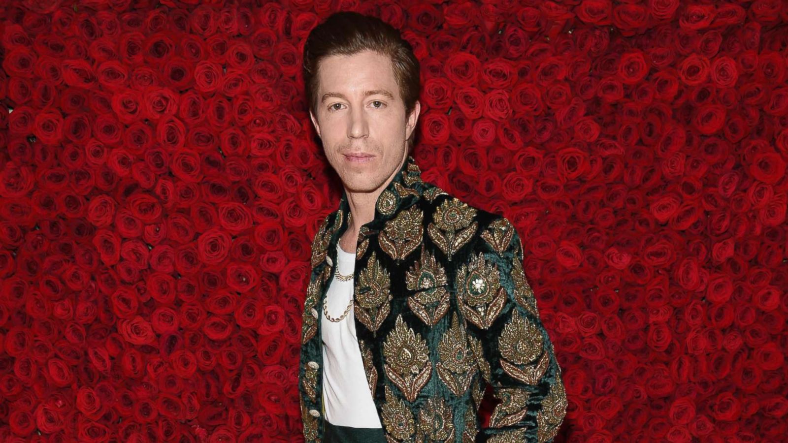 PHOTO: Shaun White attends the Heavenly Bodies: Fashion & The Catholic Imagination Costume Institute Gala at The Metropolitan Museum of Art, May 7, 2018, in New York.