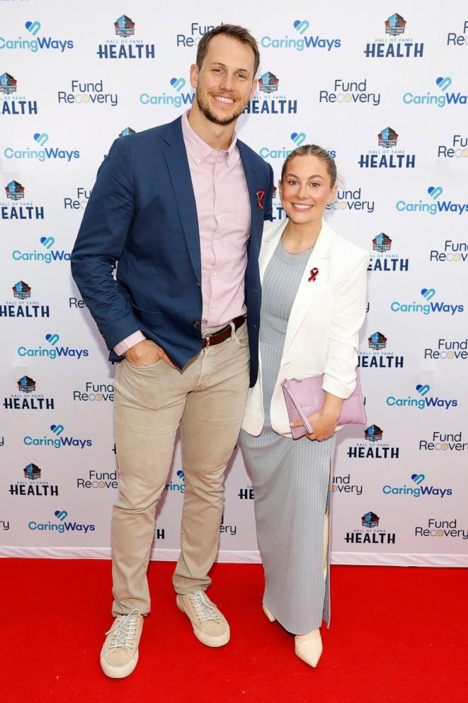 PHOTO: In this April 4, 2023, file photo, Andrew East and Shawn Johnson East attend an event in Nashville, Tenn.