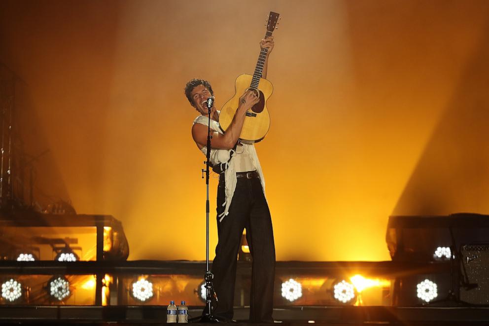 PHOTO: Shawn Mendes performs on Mundo Stage as part of the Rock In Rio Festival at Cidade do Rock on Sept. 23, 2024 in Rio de Janeiro.