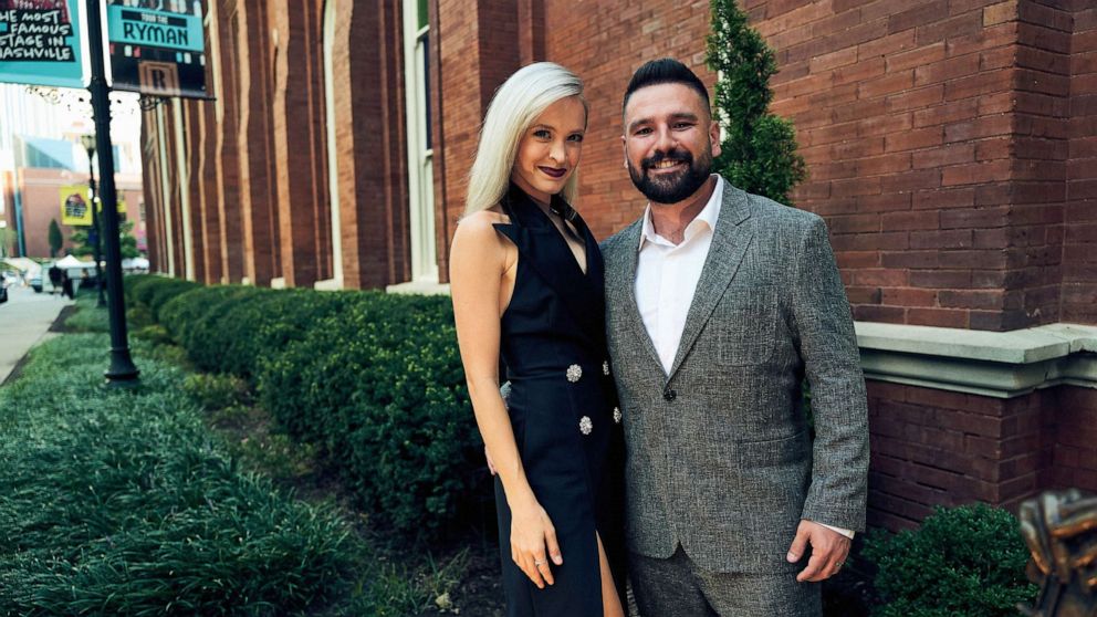 PHOTO: FILE - Hannah Mooney and Shay Mooney attend the 14th Annual Academy Of Country Music Honors at Ryman Auditorium, Aug. 25, 2021 in Nashville, Tennessee.