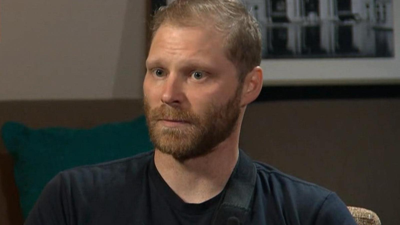 PHOTO: Shayne Patrick recounts surviving a grizzly bear attack in an interview that aired on “Good Morning America,” May 30, 2024.