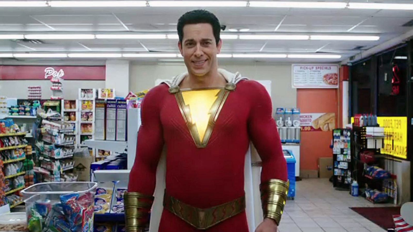 PHOTO: Zachary Levi in a scene from "Shazam!"