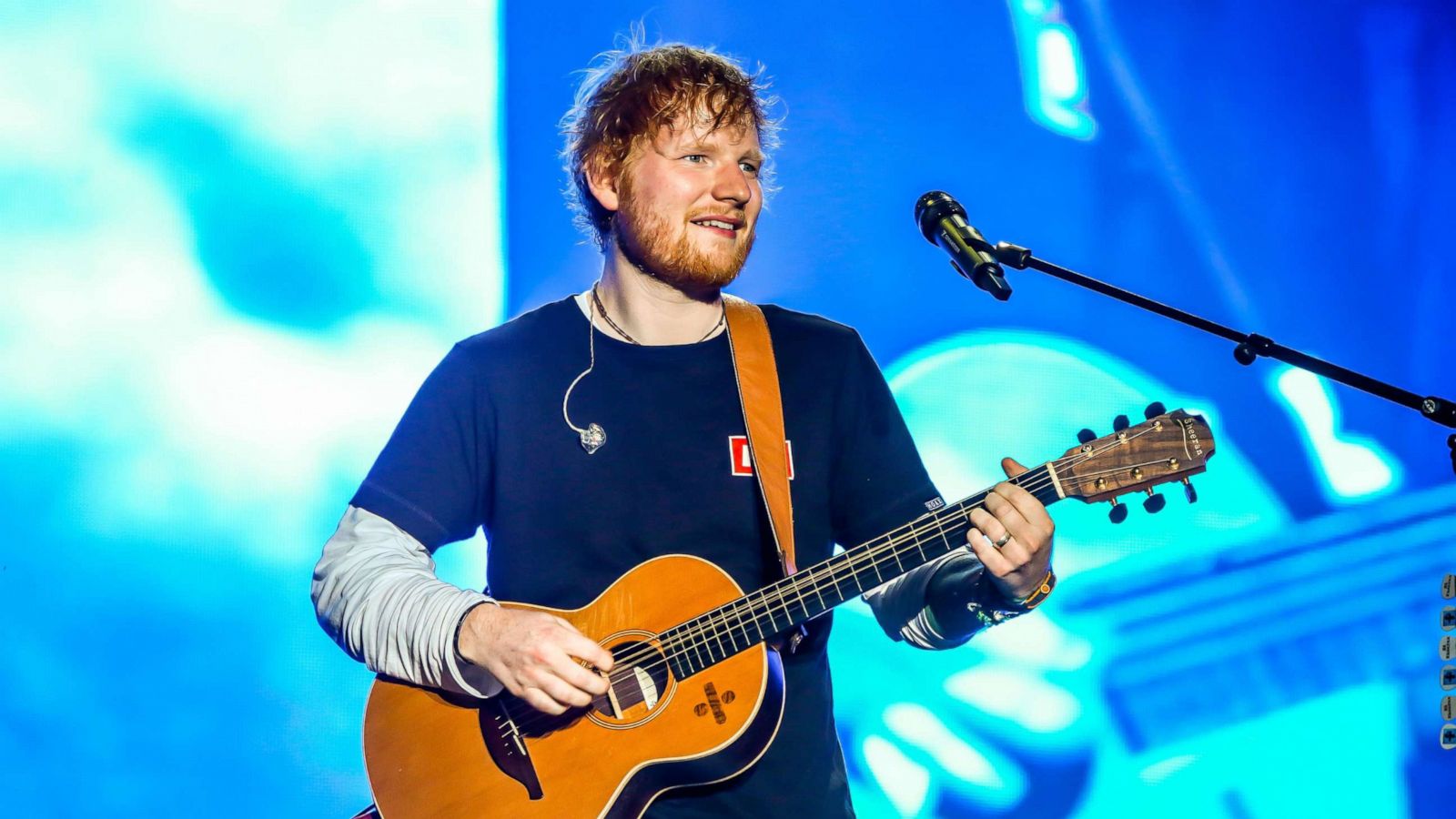 PHOTO: Edward Sheeran performs during the first day of Sziget Festival in Budapest, Aug. 7, 2019.