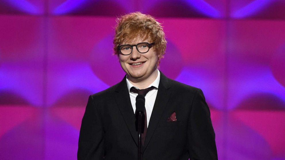 Ed Sheeran speaks onstage at Billboard Women In Music 2017 at The Ray Dolby Ballroom at Hollywood & Highland Center on Nov. 30, 2017, in Hollywood, Calif.