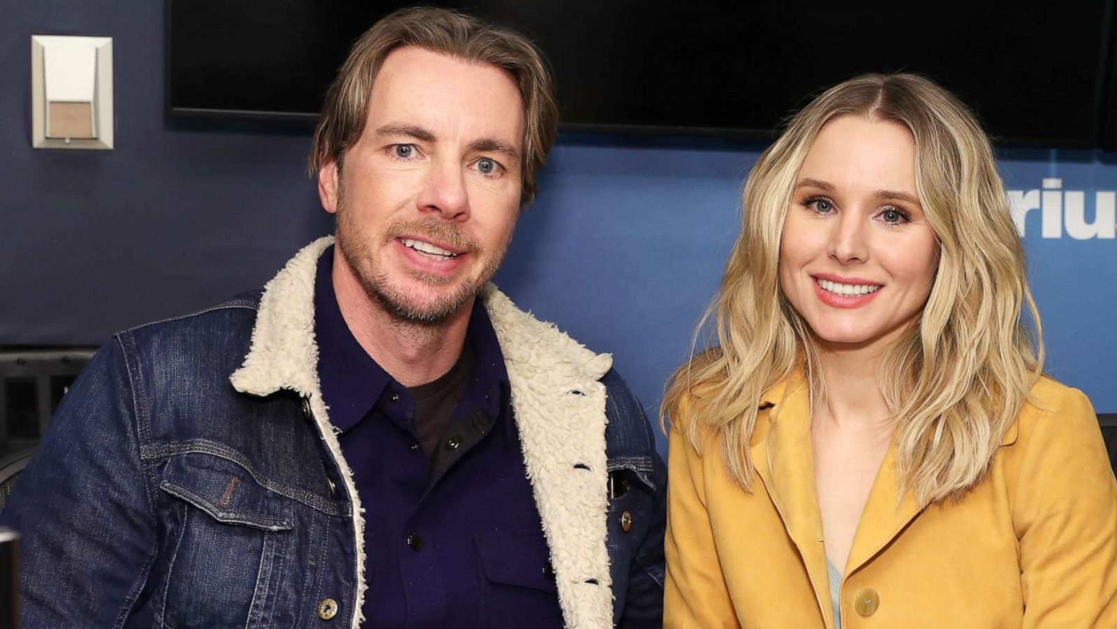 PHOTO: Dax Shepard and Kristen Bell visit the SiriusXM Studios, Feb. 25, 2019, in New York City.