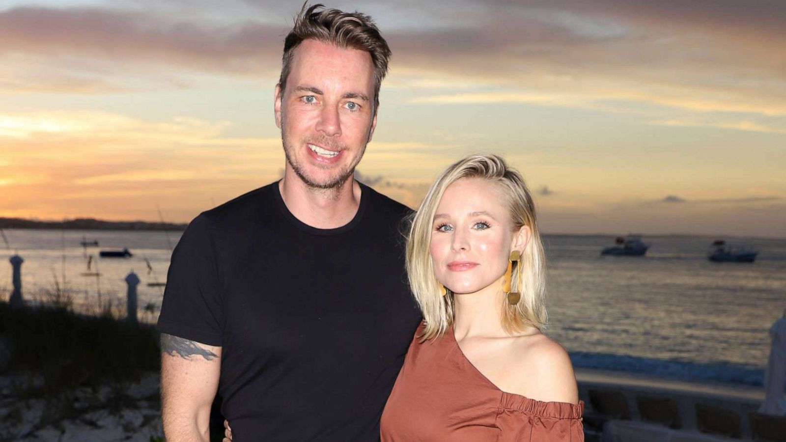 PHOTO: Dax Shepard and Kristen Bell on Jan. 30, 2018 in Providenciales, Turks & Caicos.