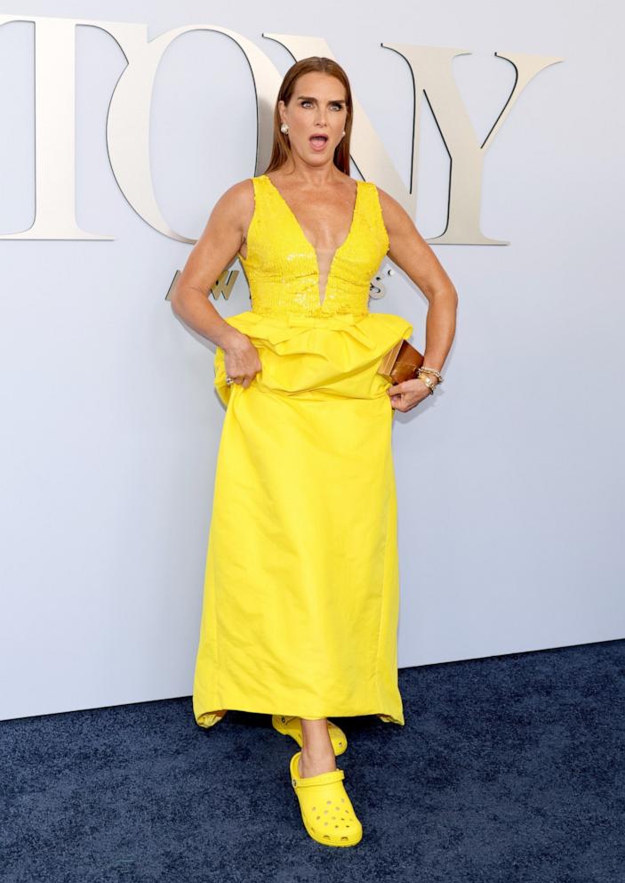 PHOTO: Brooke Shields attends the 77th Annual Tony Awards at David H. Koch Theater at Lincoln Center on June 16, 2024 in New York City. 