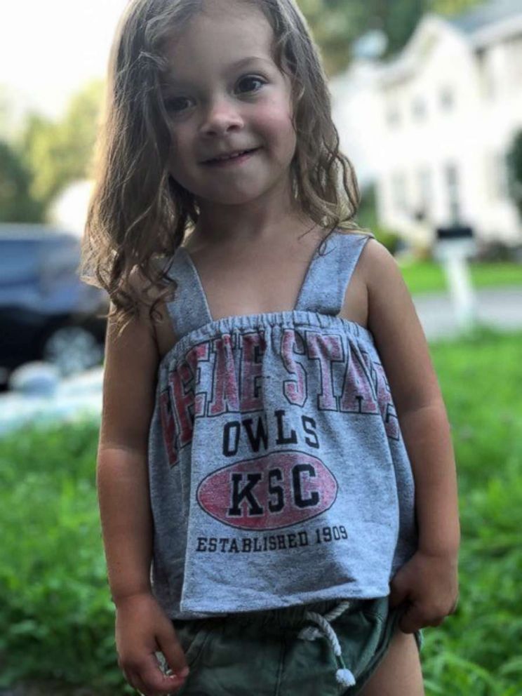 PHOTO: Carli Grant of New Hampshire, launched her business, Refashioned Memories, in July 2018, after her husband wrote a story on Reddit about a dress his wife made for their daughter out of the shirt he wore on the day she was born.