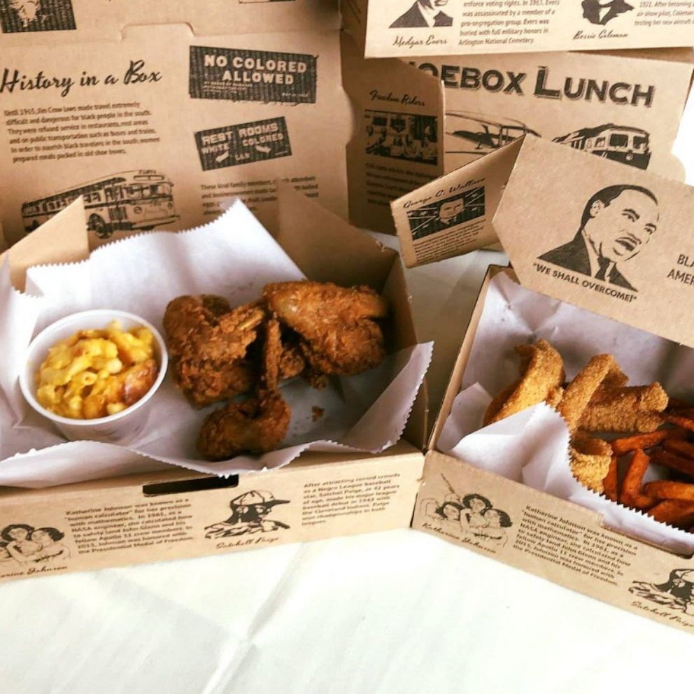 VIDEO: Soul food restaurant serves 'shoebox lunches' with black history facts
